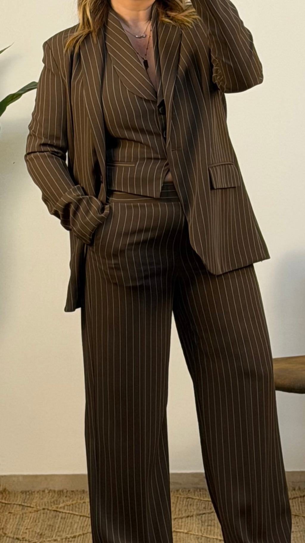Tailleur Gessato giacca