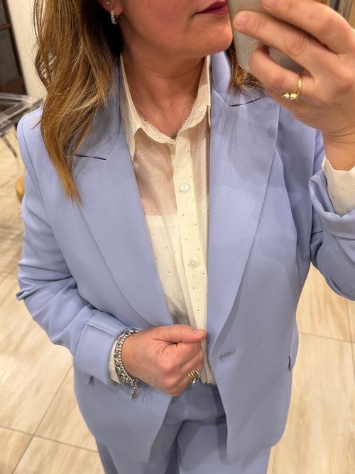 Camicia borchie panna