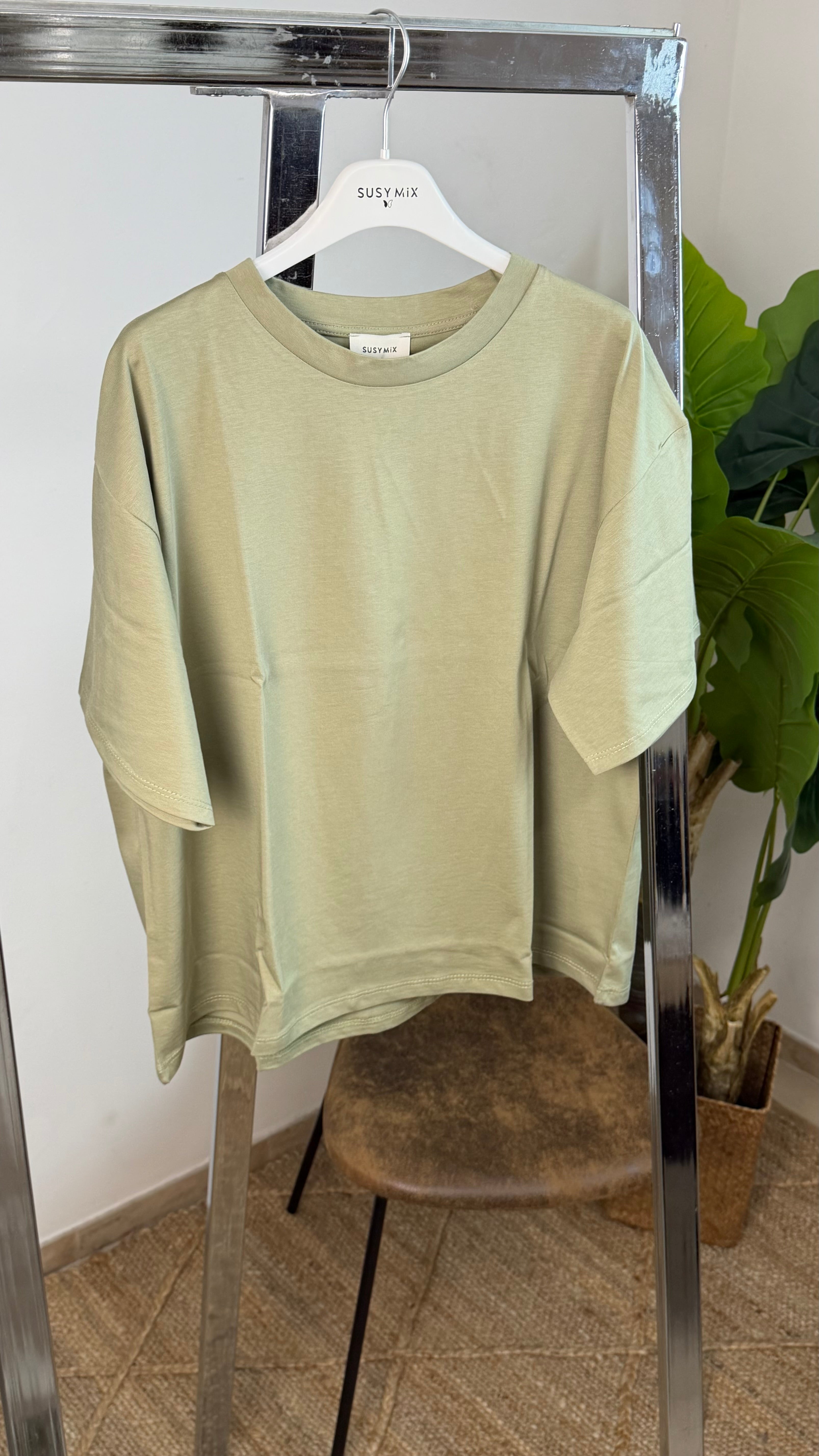 Maxi t-shirt tinta unita